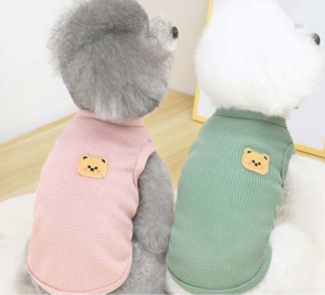 [바바펫] 기본 중의 기본 와플짜임 나시티 3colors 4size