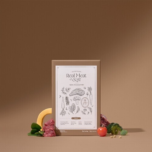 [1+1행사!] 바우와우 리얼미트 수제소프트밀사료1kg (아이케어)