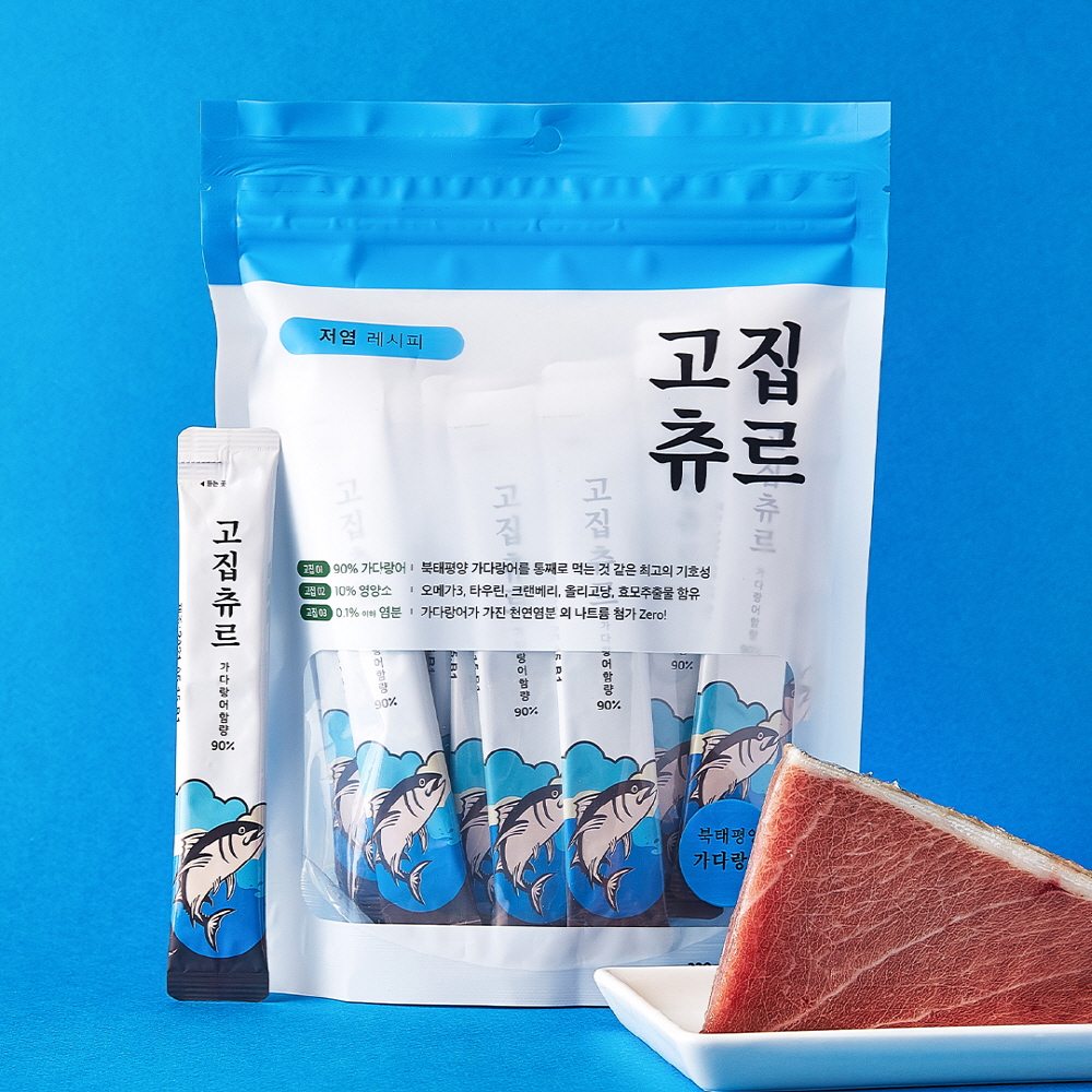【매장】 고집츄르 저염레시피 가다랑어 11gx30p
