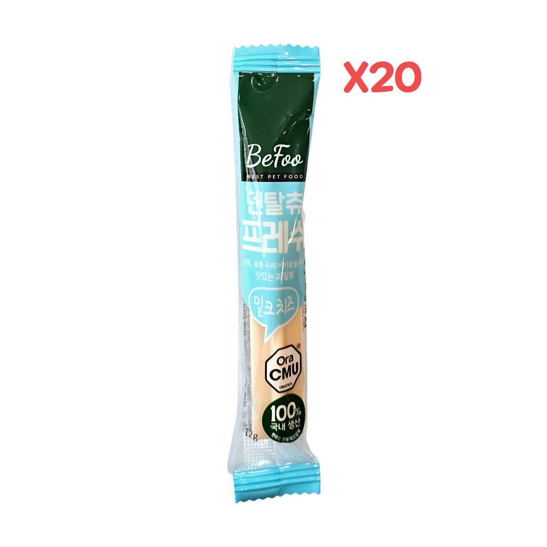 베푸 덴탈츄 프레쉬 밀크치즈 12g X 20개