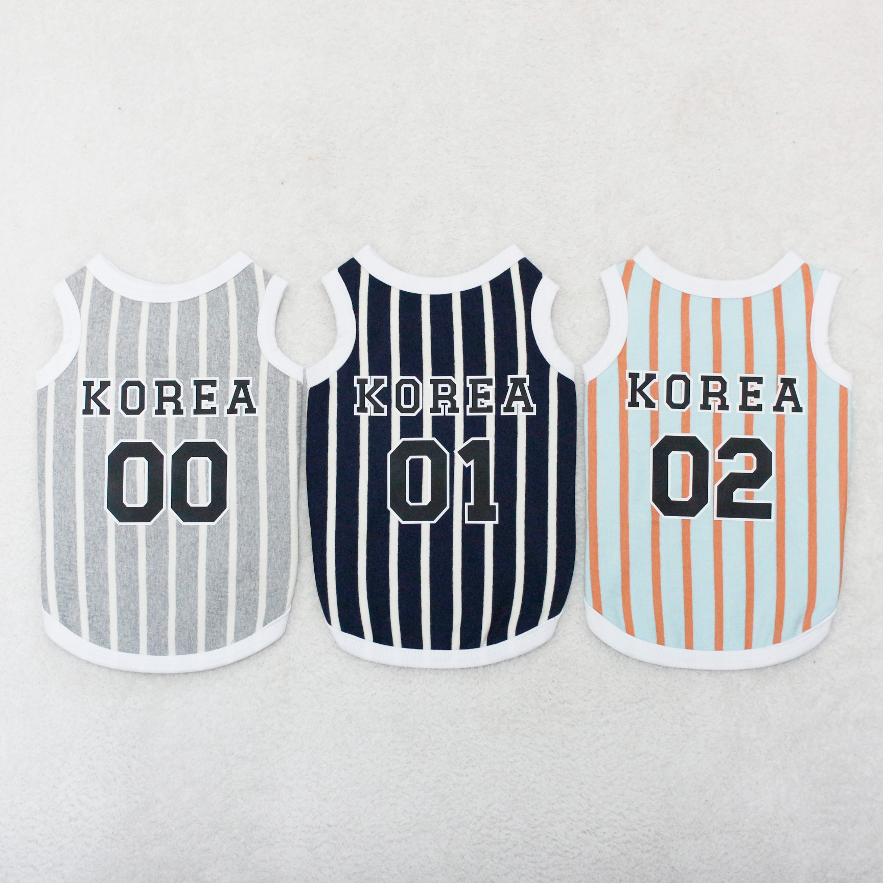 【매장】펫디자인 베이스볼 민소매 3colors