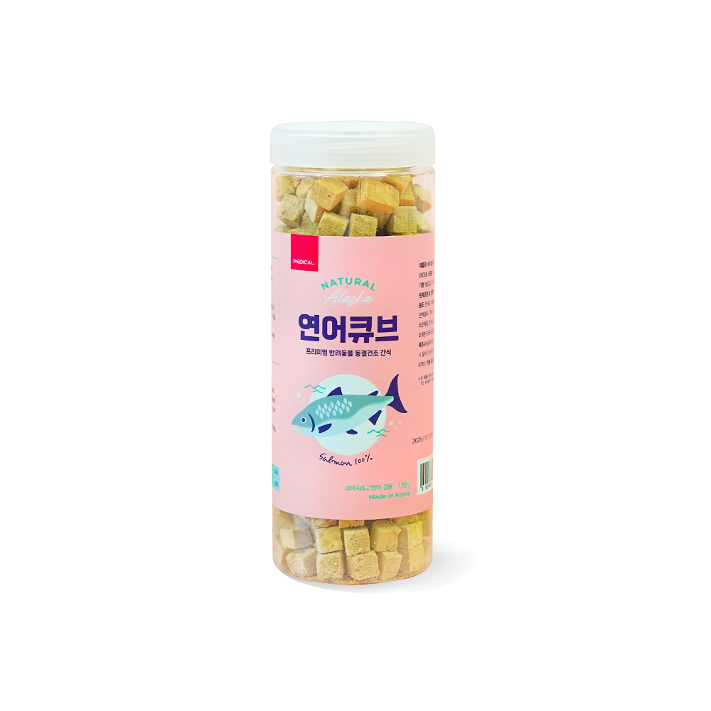 네추럴알래스카 동결건조 연어큐브 120g
