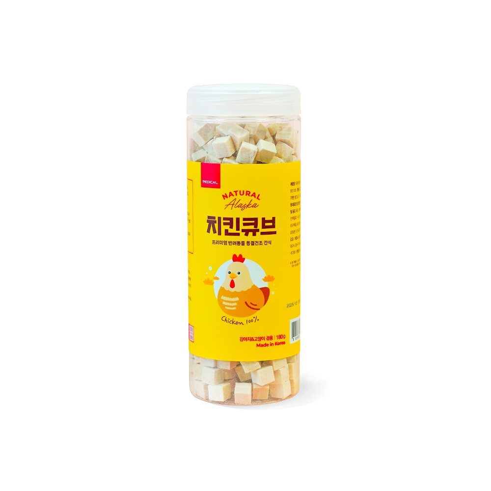 네추럴알래스카 동결건조 연어큐브 120g