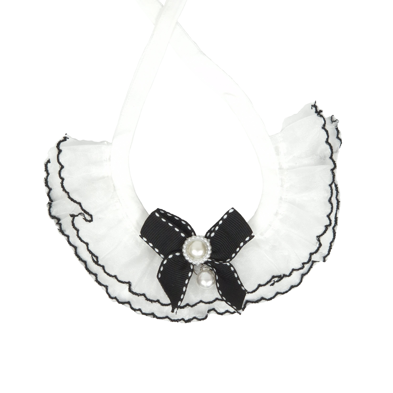 [개인싸] 반려동물 악세사리 노블레스 진주 케이프 J1-4F-02