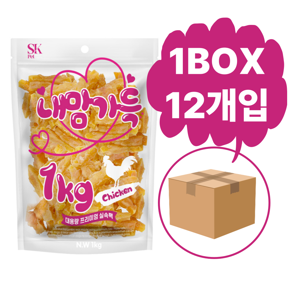 [내맘가득] 프리미엄 1kg - 고구마사사미 (1박스/12개)