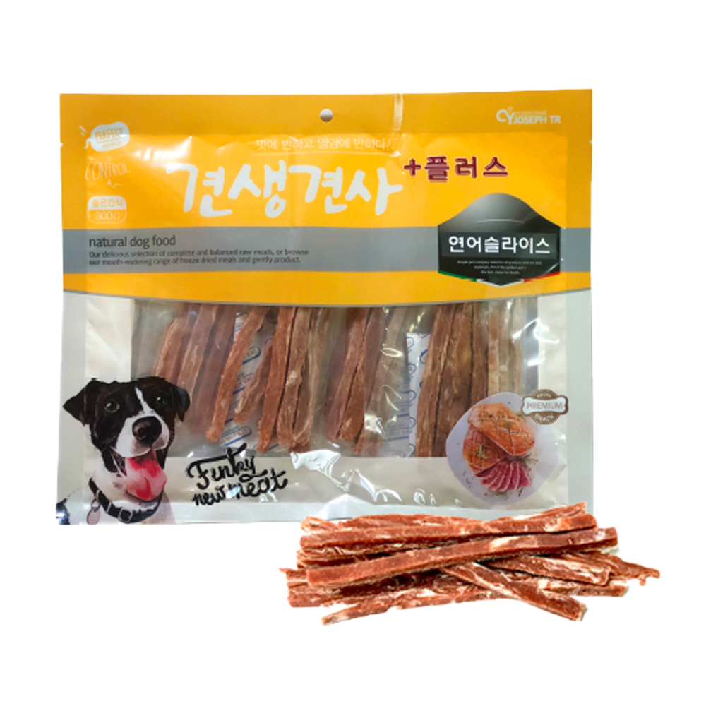 견생견사 플러스 연어슬라이스 300g