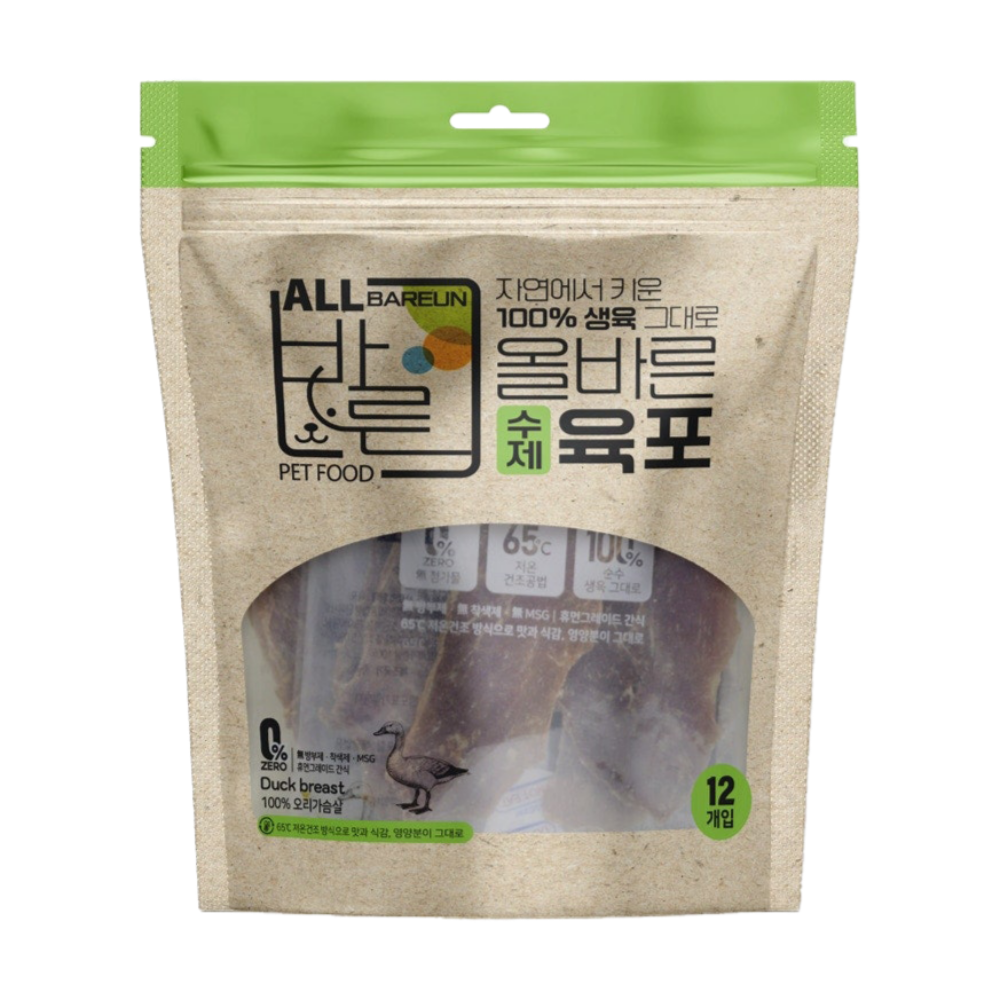 올바른 수제육포 오리가슴살 120g (10gX12개입)