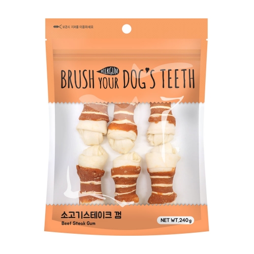 BrushYourDogsTeeth 소고기스테이크껌6p
