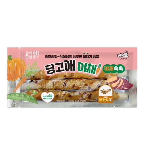 딩고애야채 마블링 황태스틱M 3P(유통기한26년1월1일까지)