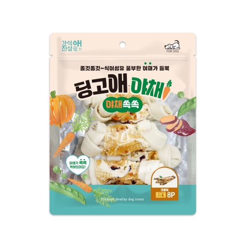 딩고애야채 마블링 딩고본 황태M(8P/4.5인치)(유통기한26년1월1일까지)