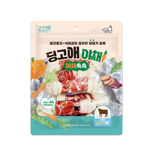 딩고애야채 마블링 딩고본 소고기M(8P/4.5인치)(유통기한26년1월1일까지)