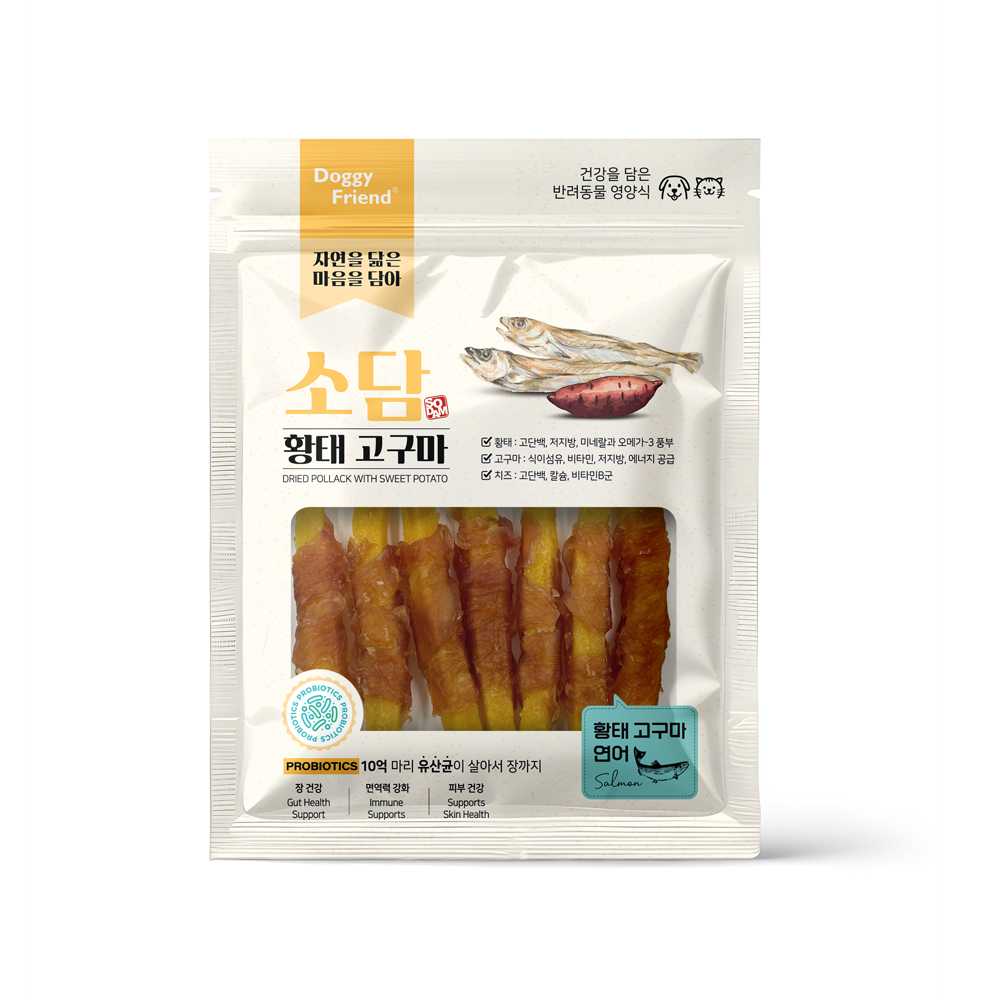 DF [소담] 유산균 담은 황태 고구마 (연어스틱/100g)