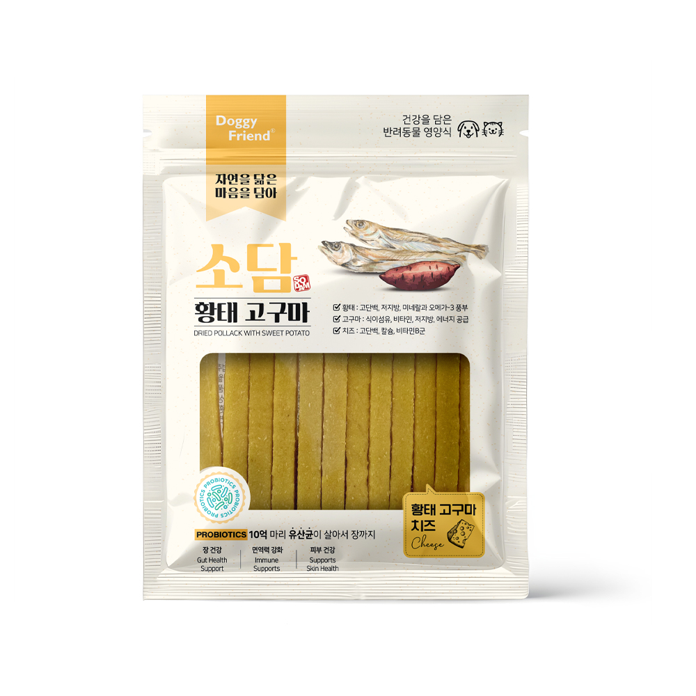 DF [소담] 유산균 담은 황태 고구마 (치즈스틱/100g)