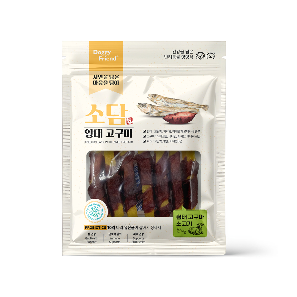  DF [소담] 유산균 담은 황태 고구마 (소고기스틱/100g)