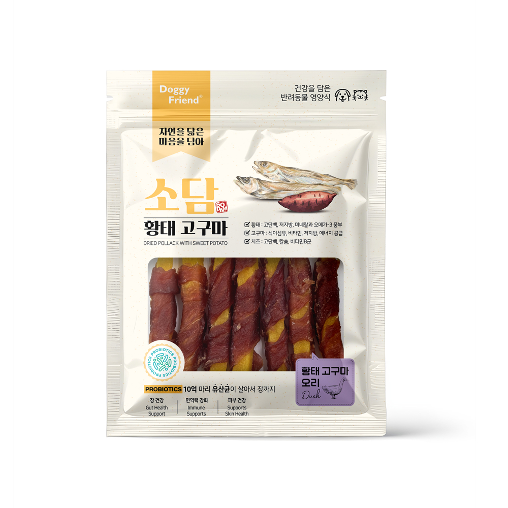 DF [소담] 유산균 담은 황태 고구마 (오리스틱/100g)