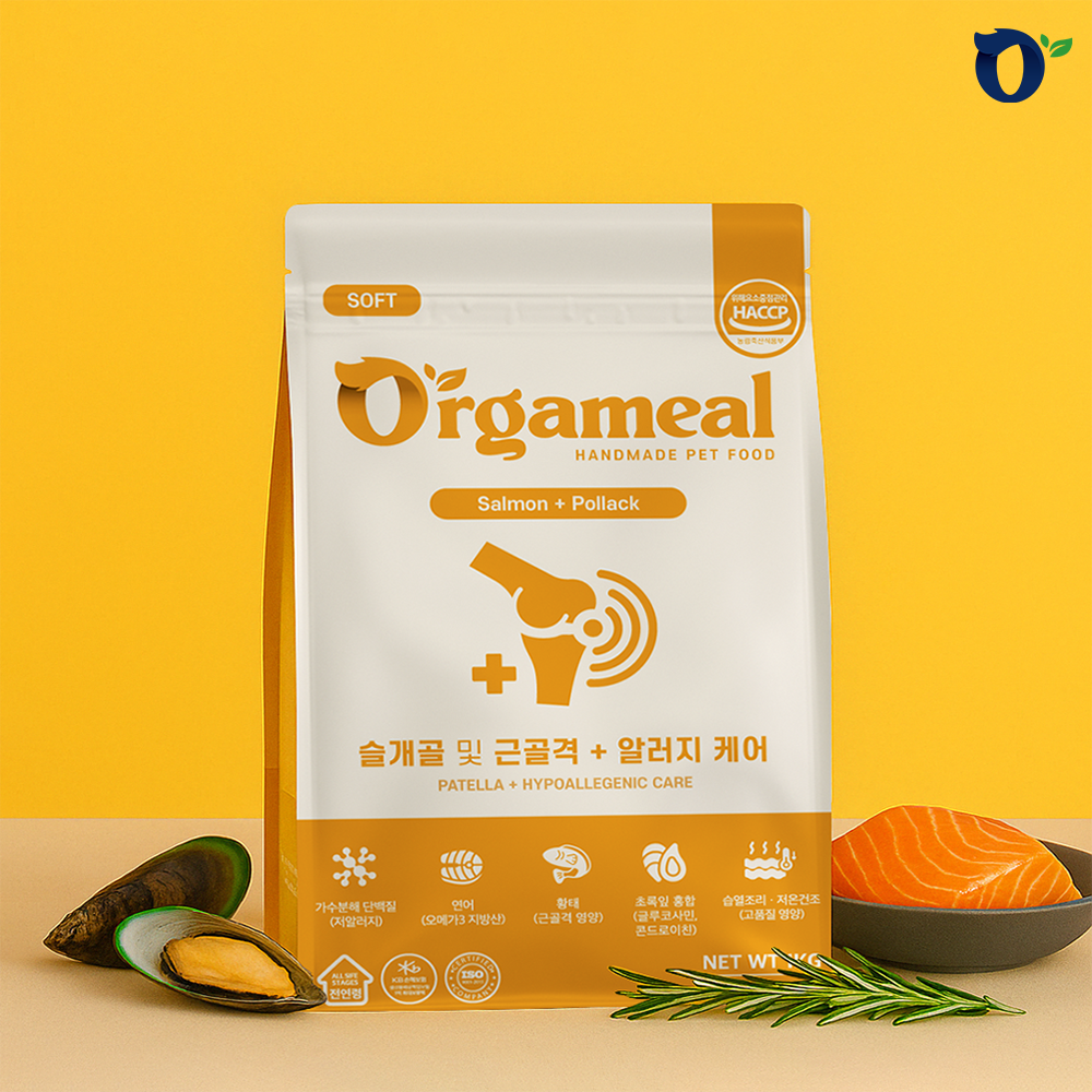 [올가밀] 소프트 반습식 수제사료 1kg (연어&황태)