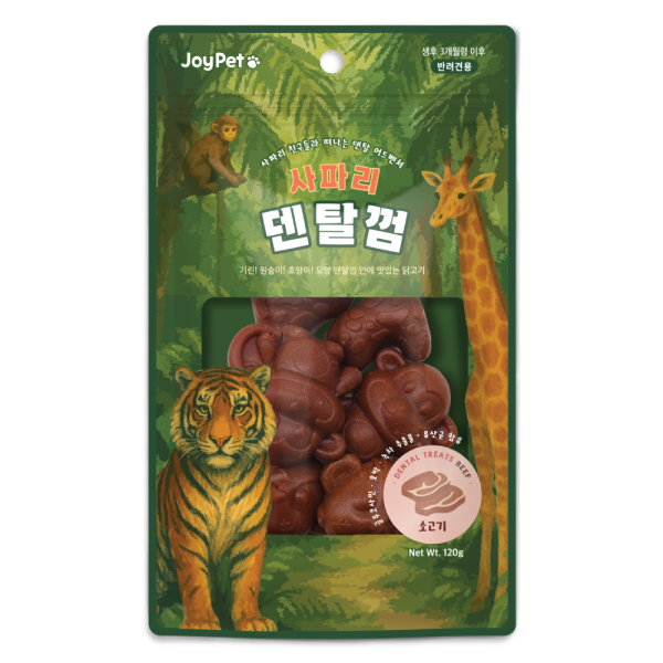 5+1증! [조이펫] 사파리 덴탈껌 120g (소고기)