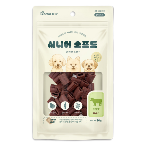 5+1증! [닥터조이] 시니어 소프트 80g (소고기)