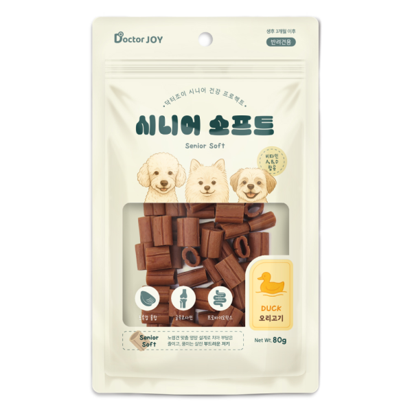 5+1증! [닥터조이] 시니어 소프트 80g (오리고기)