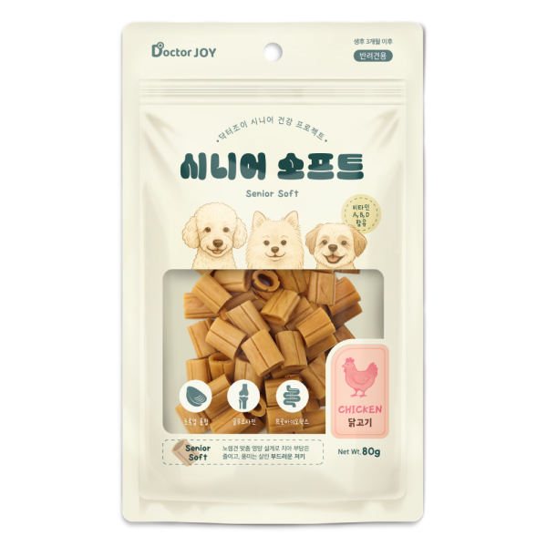 5+1증! [닥터조이] 시니어 소프트 80g (닭고기)