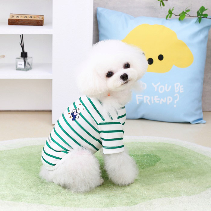 [원가판매] 딩동펫 고양이 강아지옷 제임 베어 반팔티셔츠