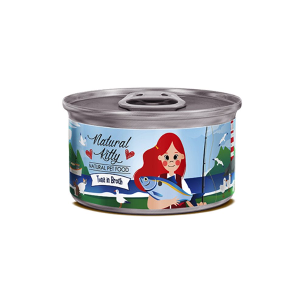 [내추럴키티] 육수캔 자연산 참치 (1박스/80g*24)