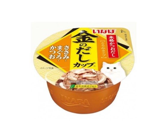 [이나바] 금빛육수 컵 IMC-133 닭가슴살&참치&가다랑어 70g 1박스(48개입)
