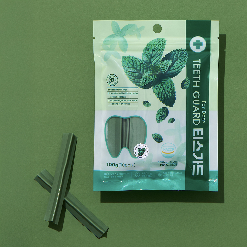 [펫도매단독! 5+1행사!] 닥터도레미 티스가드덴탈껌(민트)10p