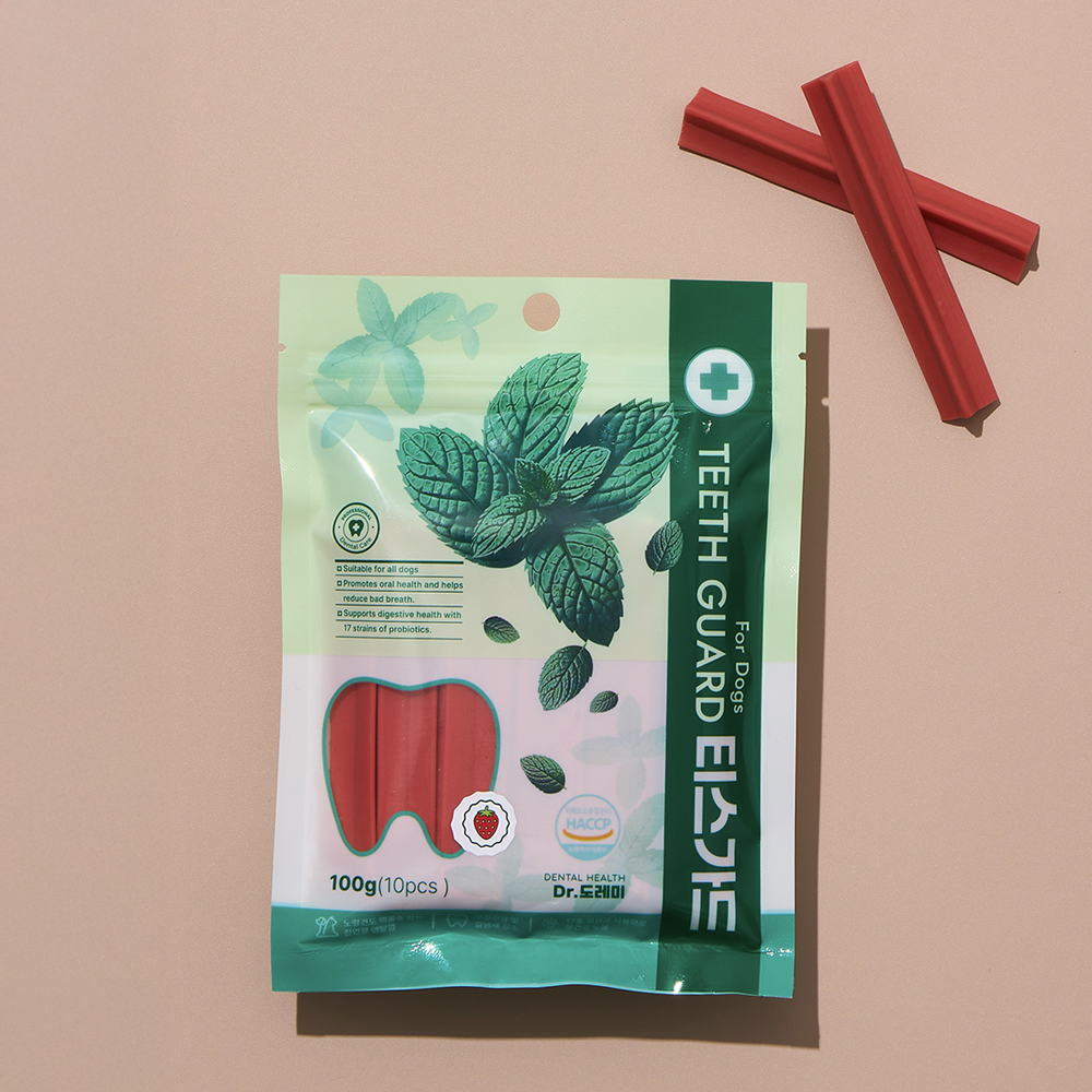 [펫도매단독! 5+1행사!] 닥터도레미 티스가드덴탈껌(딸기)10p