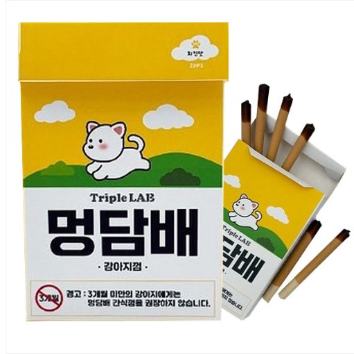 [트리플랩] 멍담배 치킨껌 20p(127g)