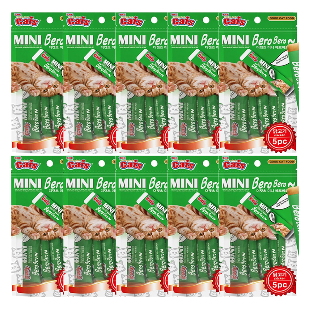 더캣츠 미니베로베로 닭고기 5p 10개★