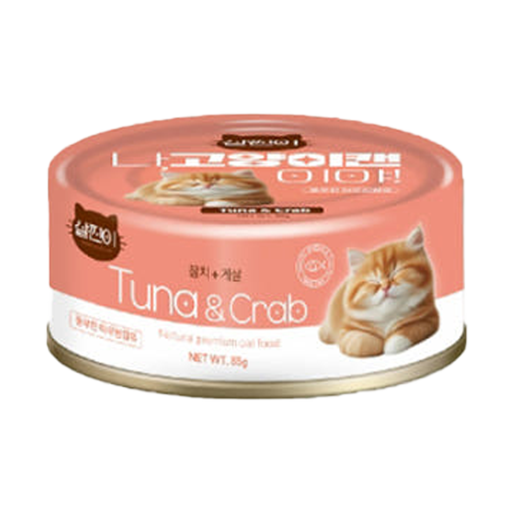 나고양이캔이야 참치+게살맛 85g