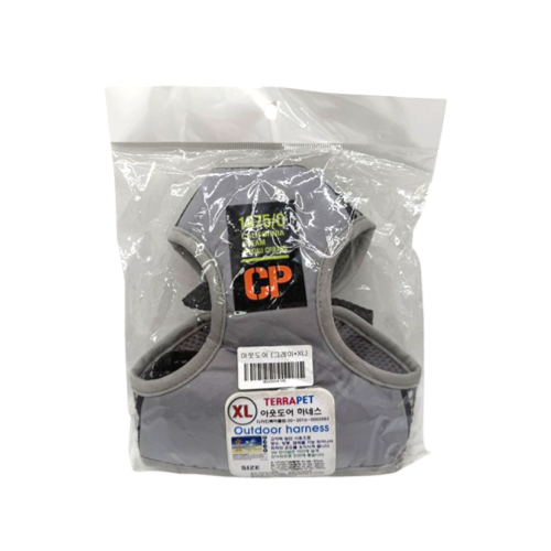 [떨이특가!] [지엠펫] 아웃도어 하네스 리드줄 세트 (그레이)