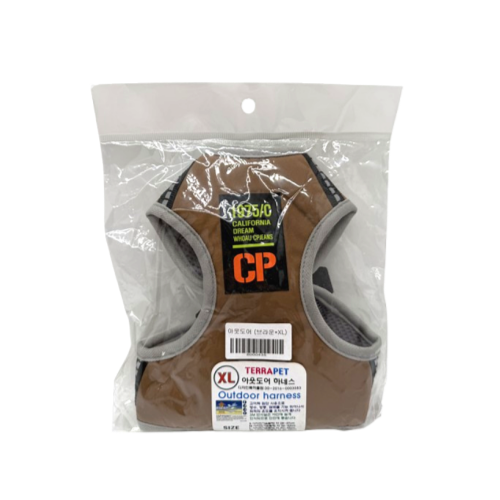 [떨이특가!] [지엠펫] 아웃도어 하네스 리드줄 세트 (브라운)