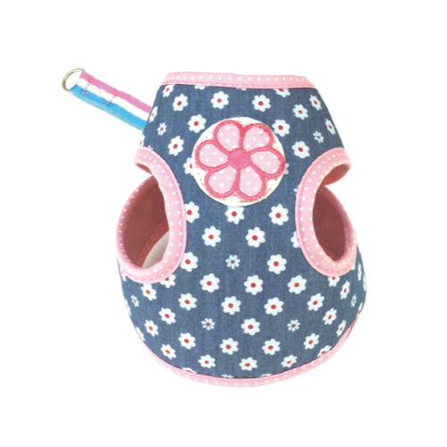 [떨이특가!] [지엠펫] 플라워 하네스 리드줄 세트