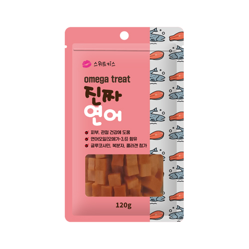 스위트키스 트릿간식 진짜 [연어] 120g