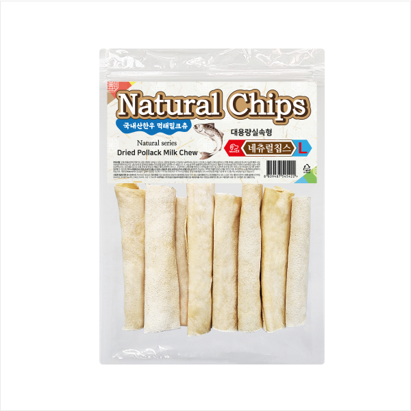 네츄럴EX 먹태밀크츄 네츄럴칩스L 200g
