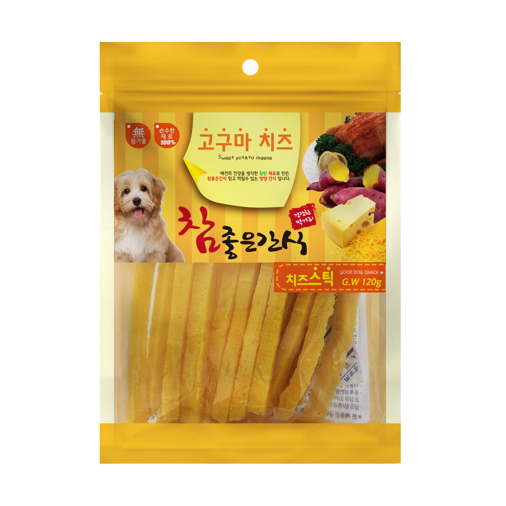 헬로도기 고구마치즈 치즈스틱 120g