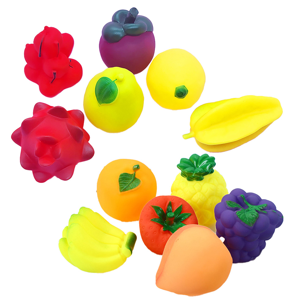 [티티펫] 강아지 삑삑이 장난감 과일 시리즈  낱개 1개 (랜덤발송 )