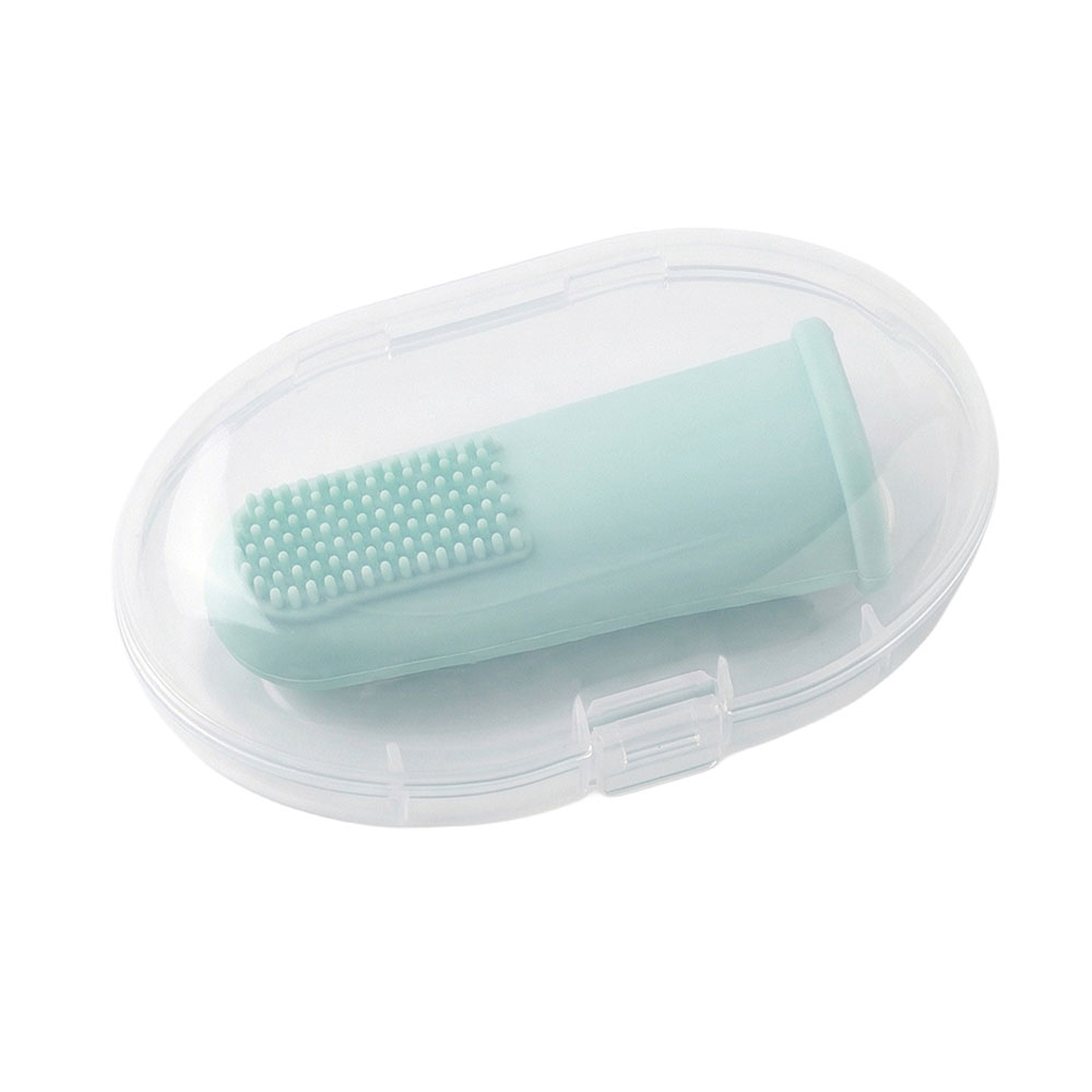 크레용펫 실리콘 손가락 칫솔 보관 케이스 세트