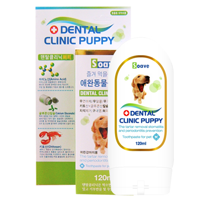 쏘아베 덴탈크리닉 퍼피용 치약 복숭아맛 120ml