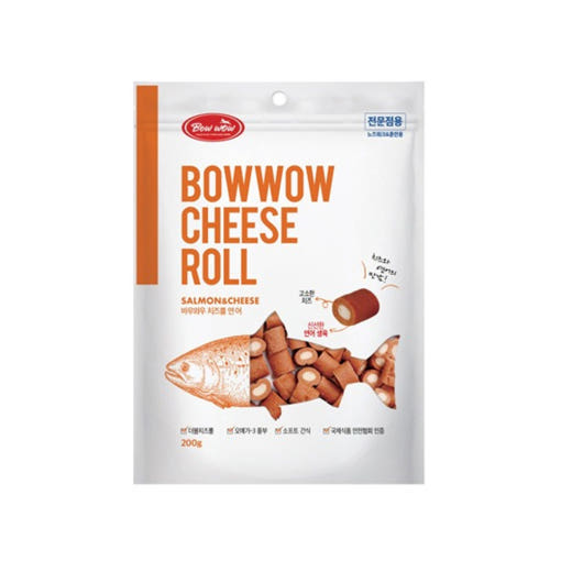 바우와우 신선한 연어생육 연어롤 (200g)