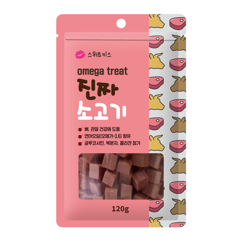 스위트키스 트릿간식 진짜 [소고기] 120g (1팩단위/10EA)