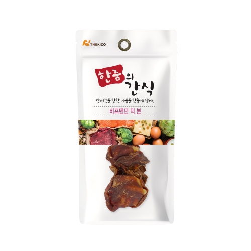 한줌의간식 비프텐던 오리본25g
