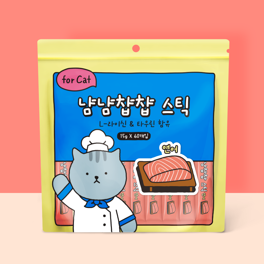 냠냠챱챱 스틱 연어 900g(15g x60p)