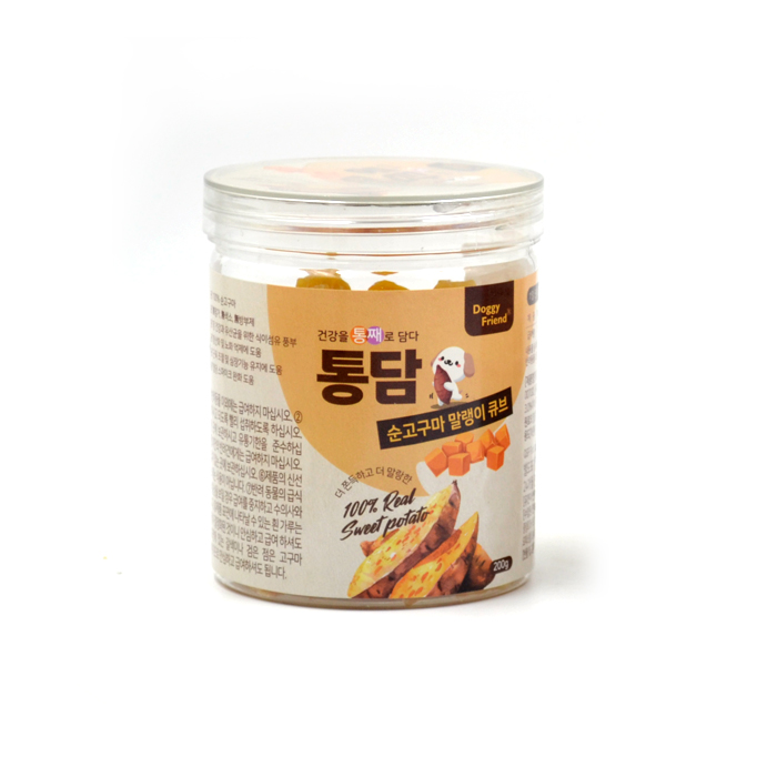 [통담] 순고구마 말랭이 200g (통/큐브)