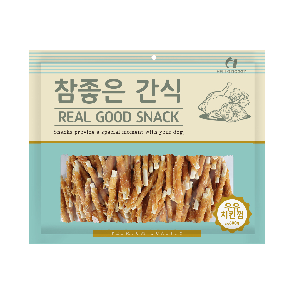 [헬로도기] 참좋은간식 우유치킨껌 600g