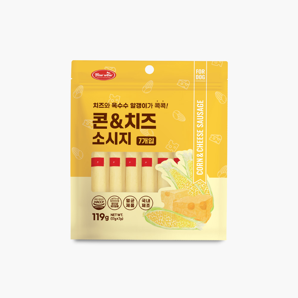 바우와우-콘&치즈소시지