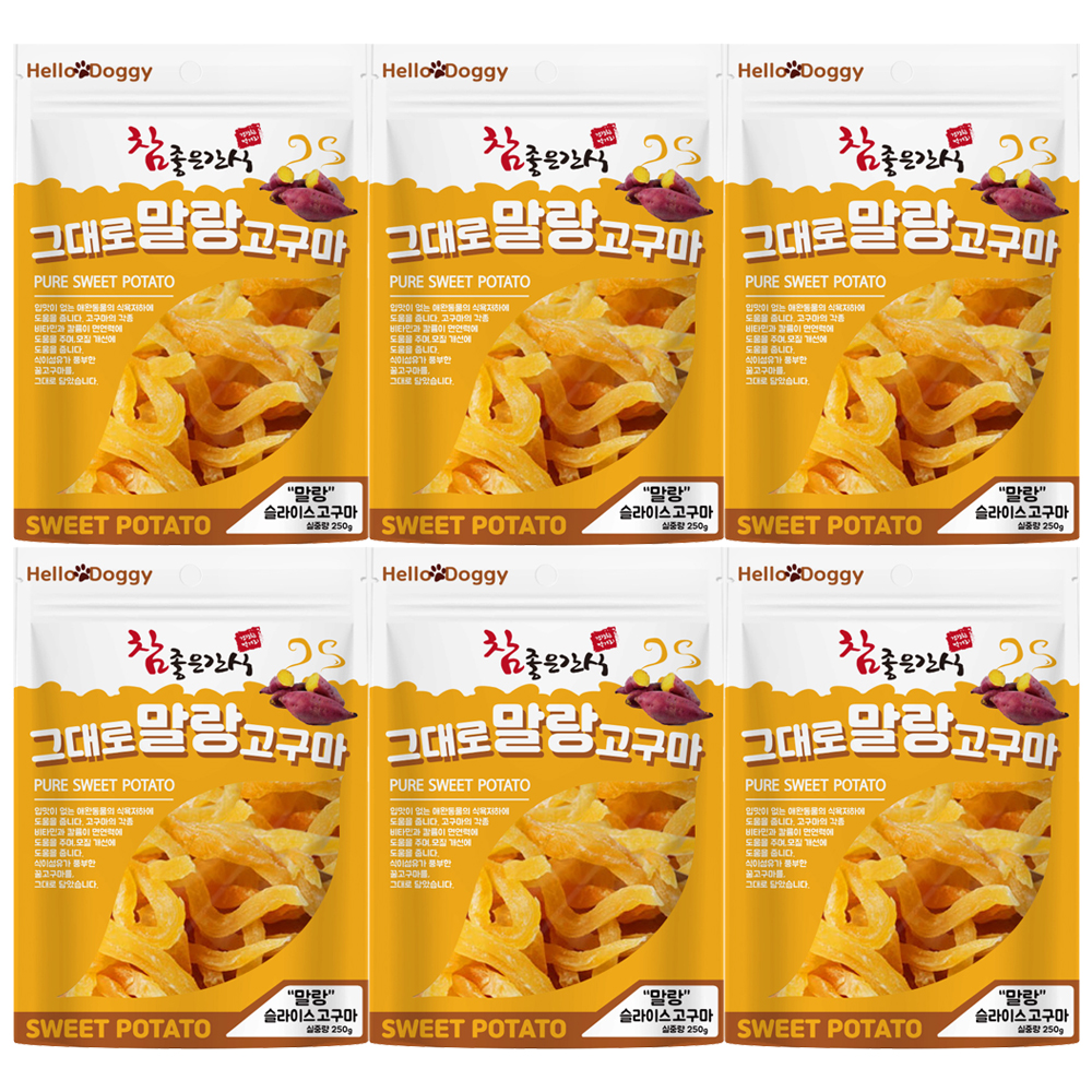 참좋은간식 그대로말랑고구마 250g 6개 슬라이스