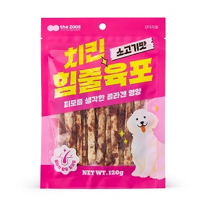 [더주스] 치킨 힘줄 육포 (소고기맛/120g)